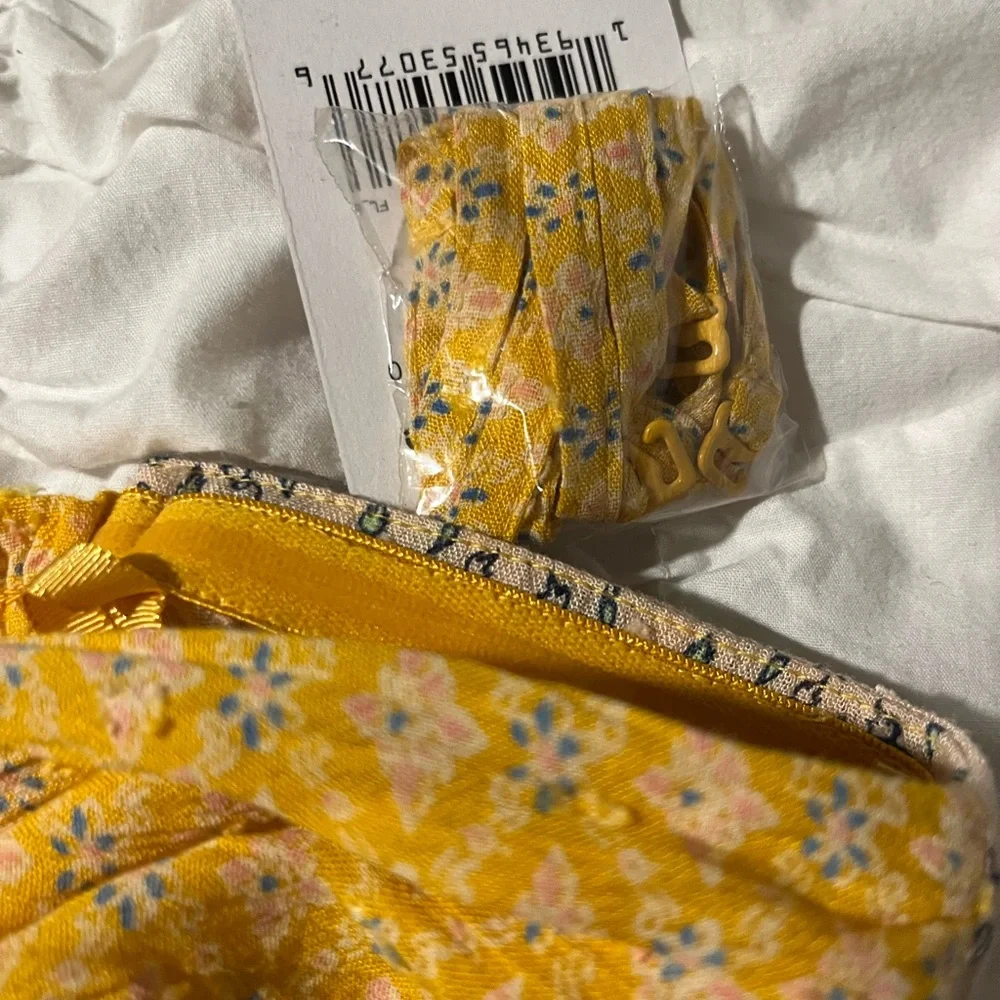 Free People New with Tags Boho Dress in Yellow and Green - Picture 2 of 4